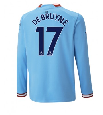 Manchester City Kevin De Bruyne #17 Hjemmedrakt 2022-23 Langermet